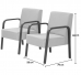 Kit 4 Poltronas Decorativas 1 Lugar Jade Bra&ccedil;o Madeira D Salla Tecido Sint&eacute;tico (Courino)