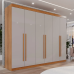 Guarda Roupa Casal 6 Portas 6 Gavetas Gramado 100% MDF Valverde Moveis