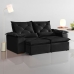 SOFA RETRATIL E RECLINAVEL ATENAS 196CM 2 LUGARES KC REI DE CASA SUEDE