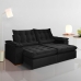 SOFA RETRATIL E RECLINAVEL VALENCIA 200CM 3 LUGARES KC REI DE CASA VELUDO