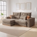SOFA RETRATIL E RECLINAVEL MONTREAL 250CM 3 LUGARES KC REI DE CASA VELUDO