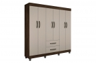 Guarda Roupa Casal 6 Portas 2 Gavetas Paris CHF Moveis