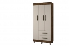 Guarda-Roupa Solteiro 3 Portas 2 Gavetas Paris CHF Moveis