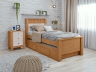 Cama Solteiro Bibox 2 Gavetas Athenas - Lopas