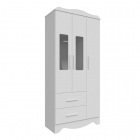 Armario Infantil 3 Portas 2 Gavetas Clara - Moveis Peroba