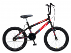 Bicicleta Max Boy CROSS, Aro 20 S/M 36 Raias, Freios V-Brake Nylon, Descanso Lateral, Aro 20, Roda Livre 1V 18D, Guid&atilde;o Cross/BMX