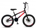Bicicleta Colli SKILL BOY, Aro 20 Aero, Guid&atilde;o Cross BMX, Tam 14., 36 Raias, Freios a Disco Dianteiro e Traseiro, Descanso Lateral