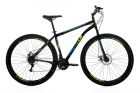 Bicicleta Cazelle Roma A.29 Tam 18 Aco Carbono F.disco 21v -Quadro Preto C/ Adesivo