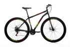 Bicicleta Cazelle Roma A.29 Tam 18 Aco Carbono F.disco 21v -Quadro Preto C/ Adesivo