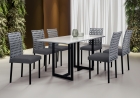 Conjunto de Jantar Lisboa com 6 Cadeiras Base Goi&aacute;s BM Tubulares