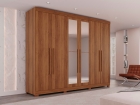 Guarda-roupa Casal 6 Portas 6 Gavetas com Espelho &Oacute;rion Premium Salleto
