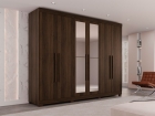 Guarda-roupa Casal 6 Portas 6 Gavetas com Espelho &Oacute;rion Premium Salleto