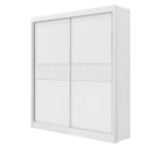 Guarda Roupa Solteiro Santorini 2 Portas Ripado 3 Gavetas sem p&eacute;s - D Doro