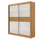 Guarda Roupa Solteiro Santorini 2 Portas Ripado 3 Gavetas sem p&eacute;s - D Doro