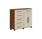 C&ocirc;moda S&atilde;o Paulo 2 Portas 6 Gavetas