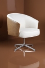 Poltrona Julia Giratoria Base Aluminio - Nobly Decor