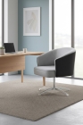 Poltrona Julia Giratoria Base Aluminio - Nobly Decor