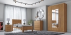 Guarda Roupa Casal Moderni New 4 Portas 3 Gavetas Com Espelho Novo Horizonte