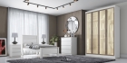 Guarda Roupa Casal Moderni Glass Reflecta 4 Portas 3 Gavetas Novo Horizonte