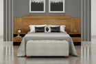 Cabeceira Cama Box Casal Royal Com 2 Mesa de Cabeceira Novo Horizonte