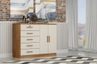 Comoda Space 2 Portas 5 Gavetas Novo Horizonte 