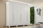 Roupeiro 6 Portas 4 Gavetas Detalhe Friso Madri