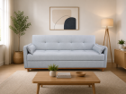 SOFA IRIS 2.10 BAU E CAMA NOBLY VELUDO