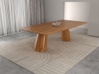 MESA SANTORINI 220CM LAMINADA PARA SALA DE JANTAR CINAMOMO