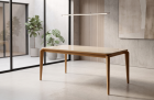 MESA VENEZA 220CM C/VIDRO PARA SALA DE JANTAR
