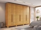 ROUPEIRO MODERNA 6 PORTAS 100% MDF COM PES CHF MOVEIS
